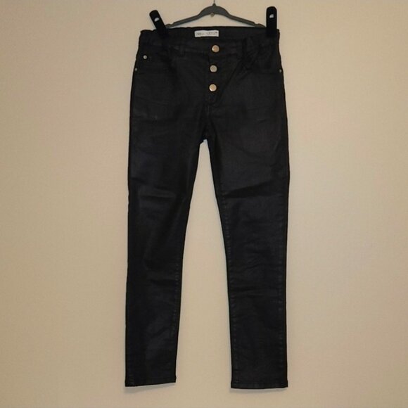 Zara Other - Zara Kids Black Faux Leather Pants
